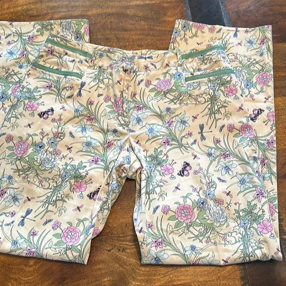 Casual Corner flowery pants size 12 - Picture 1 of 9